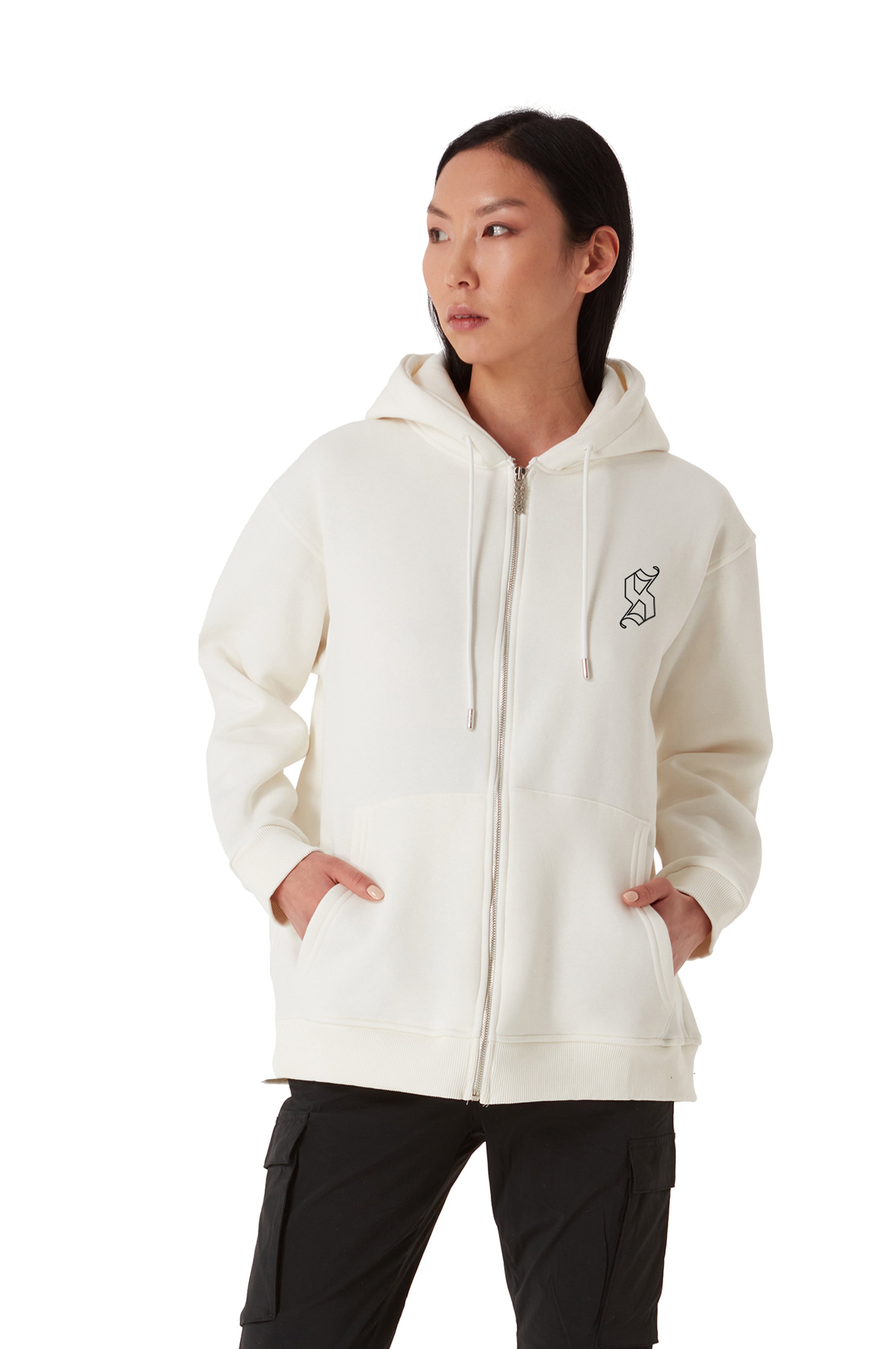 FEVER OVERSIZED ZIP HOODIE WOMEN