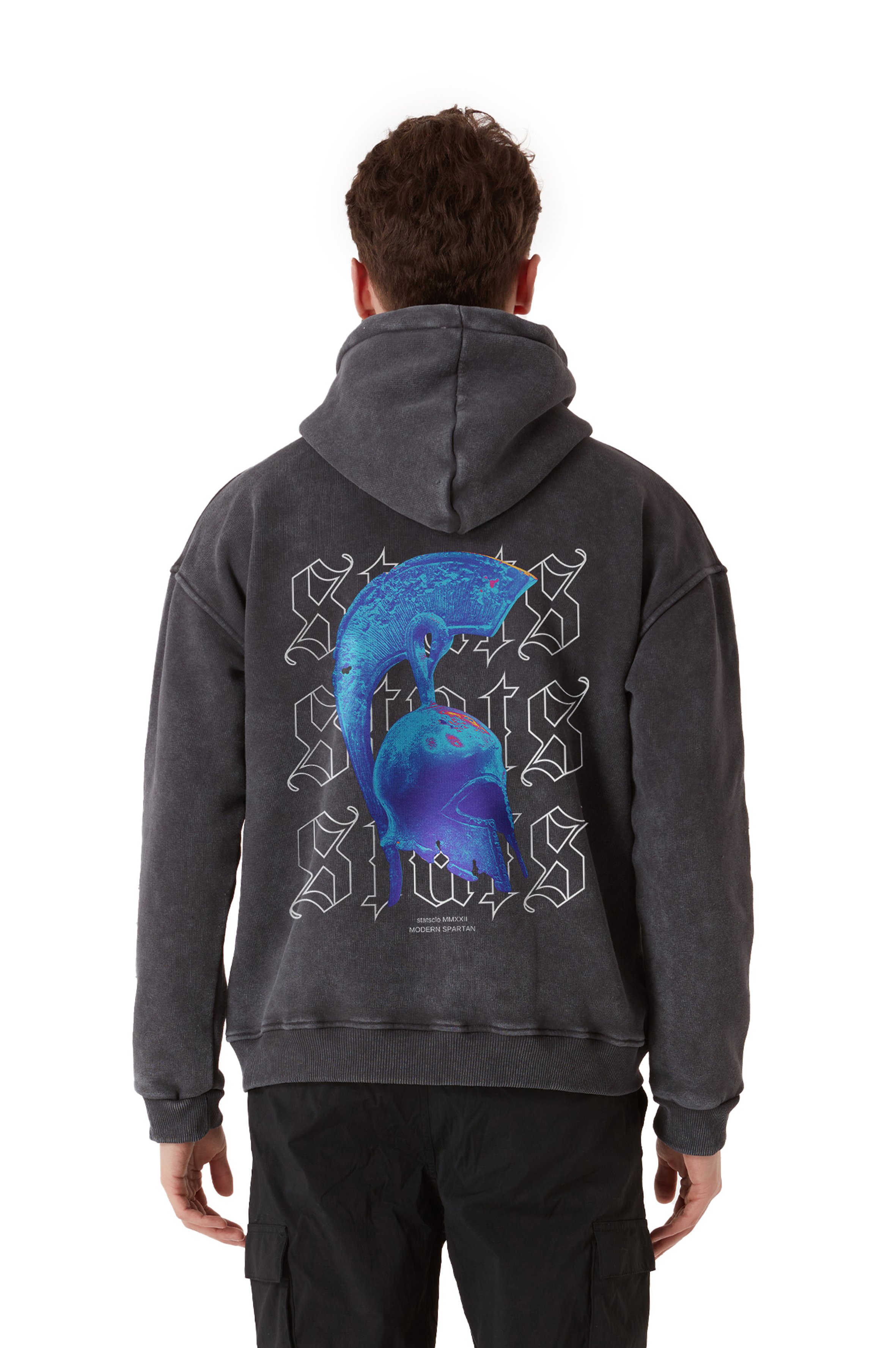 MODERN SPARTAN OVERSIZED HOODIE MEN - Stone