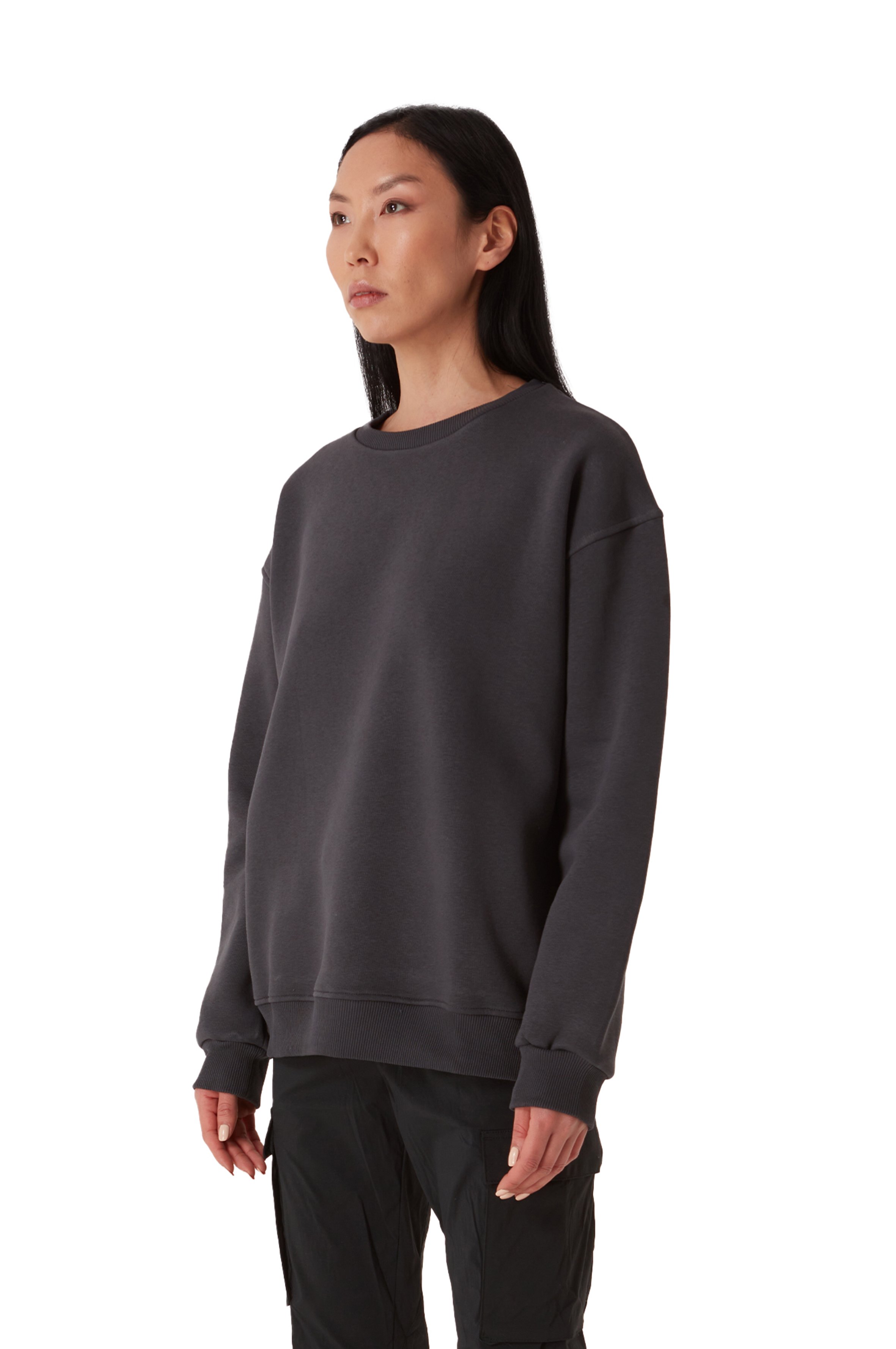 STATS OVERSIZED HEAVY BLANK SWEATSHIRT WOMEN