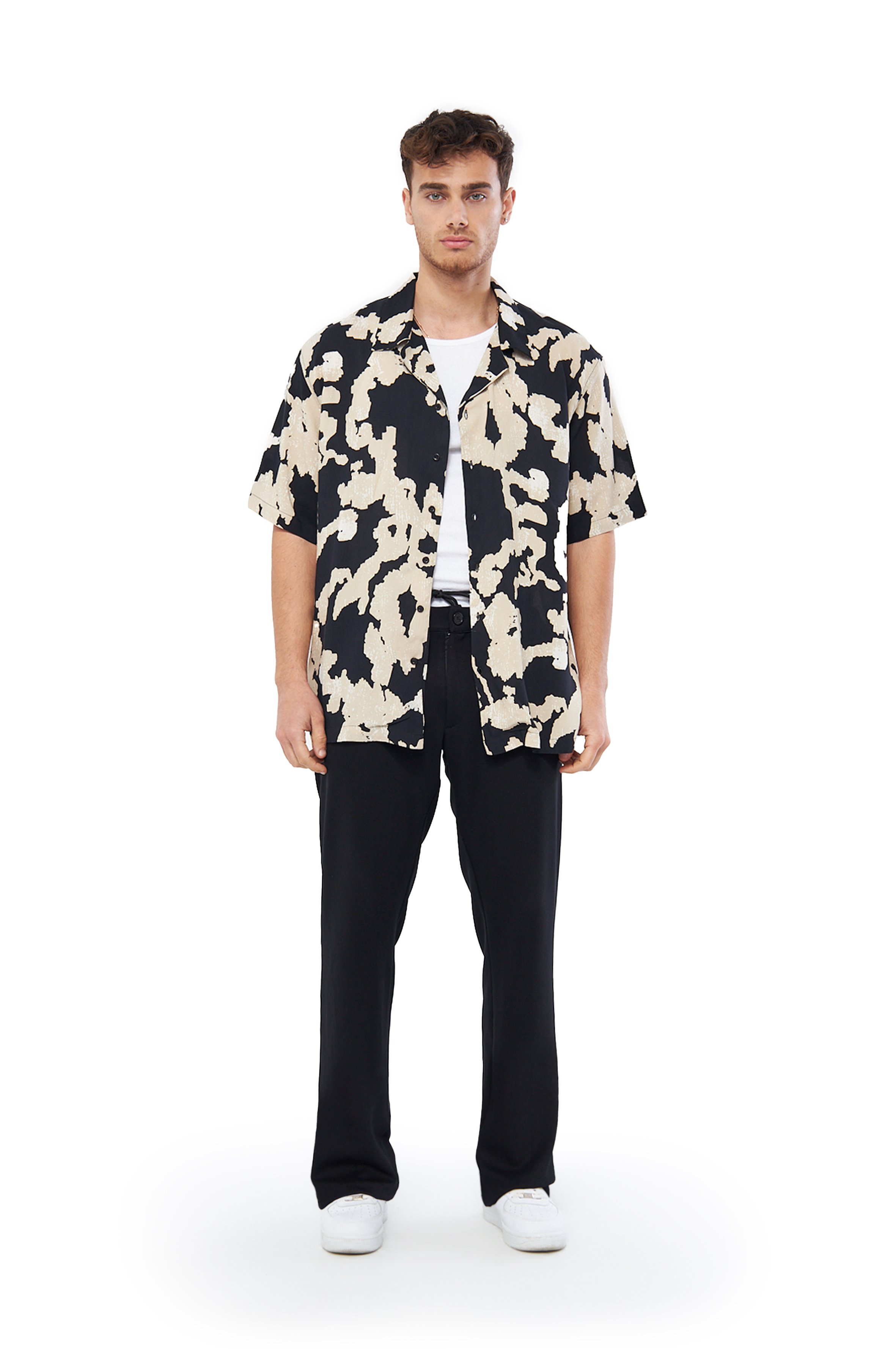 STATS SHORT SLEEVE OVERSIZED SHIRT MEN