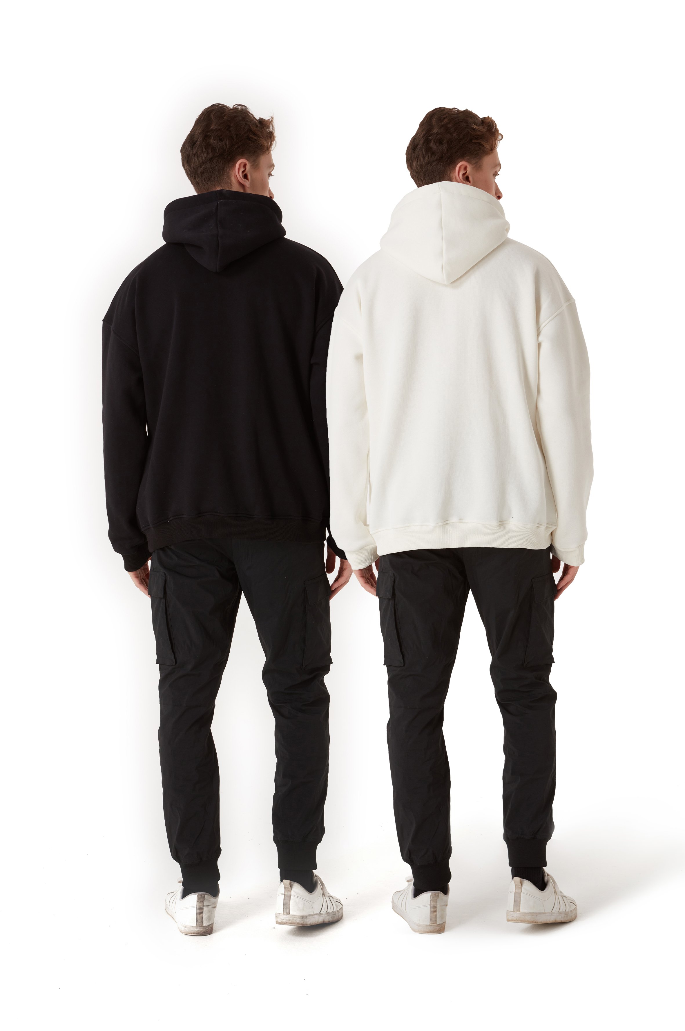 2 IN 1 STATS BLANK OVERSIZED ZIP HOODIE MEN