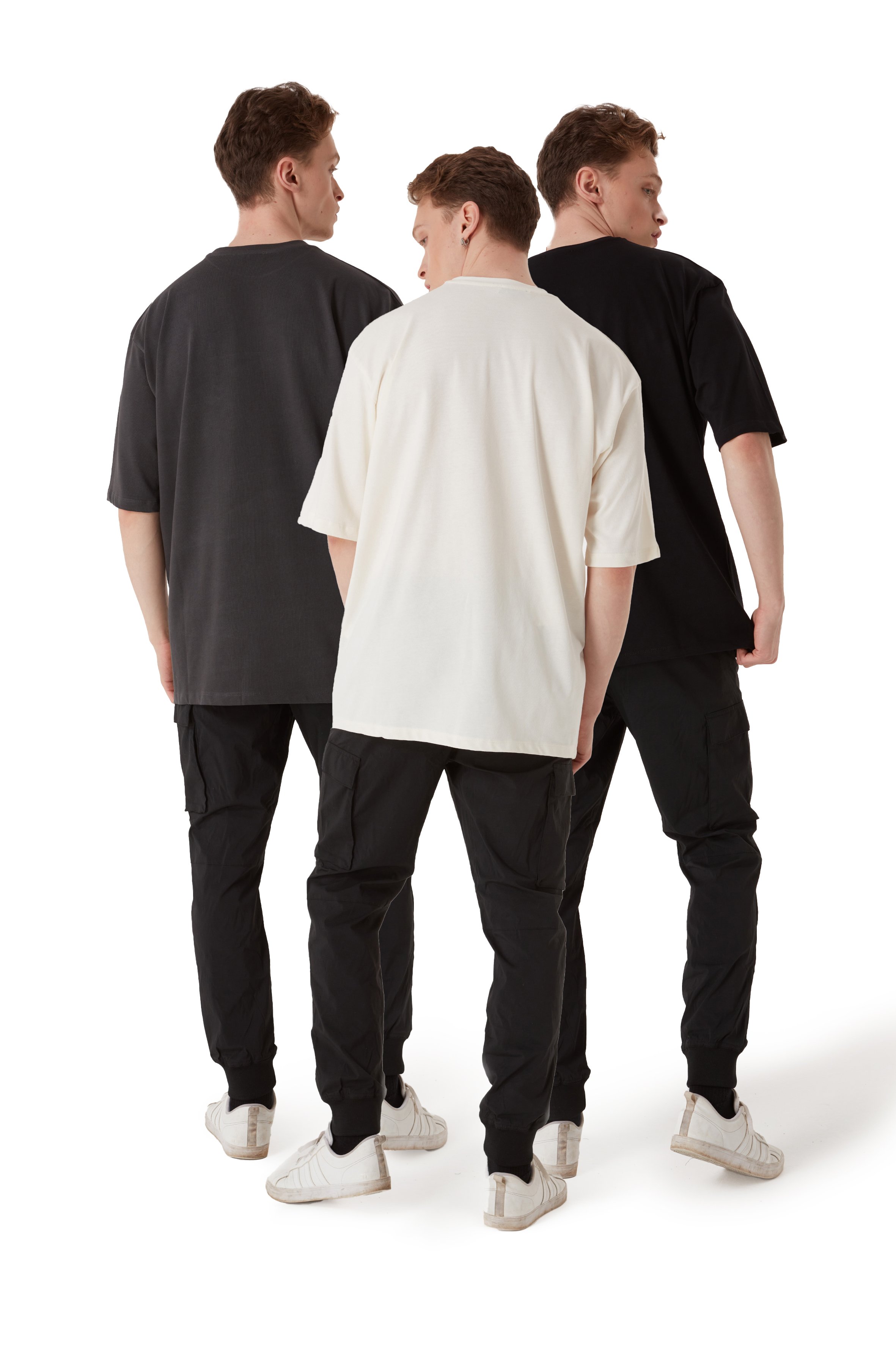 3 IN 1 STATS OVERSIZED HEAVY BLANK TEE MEN