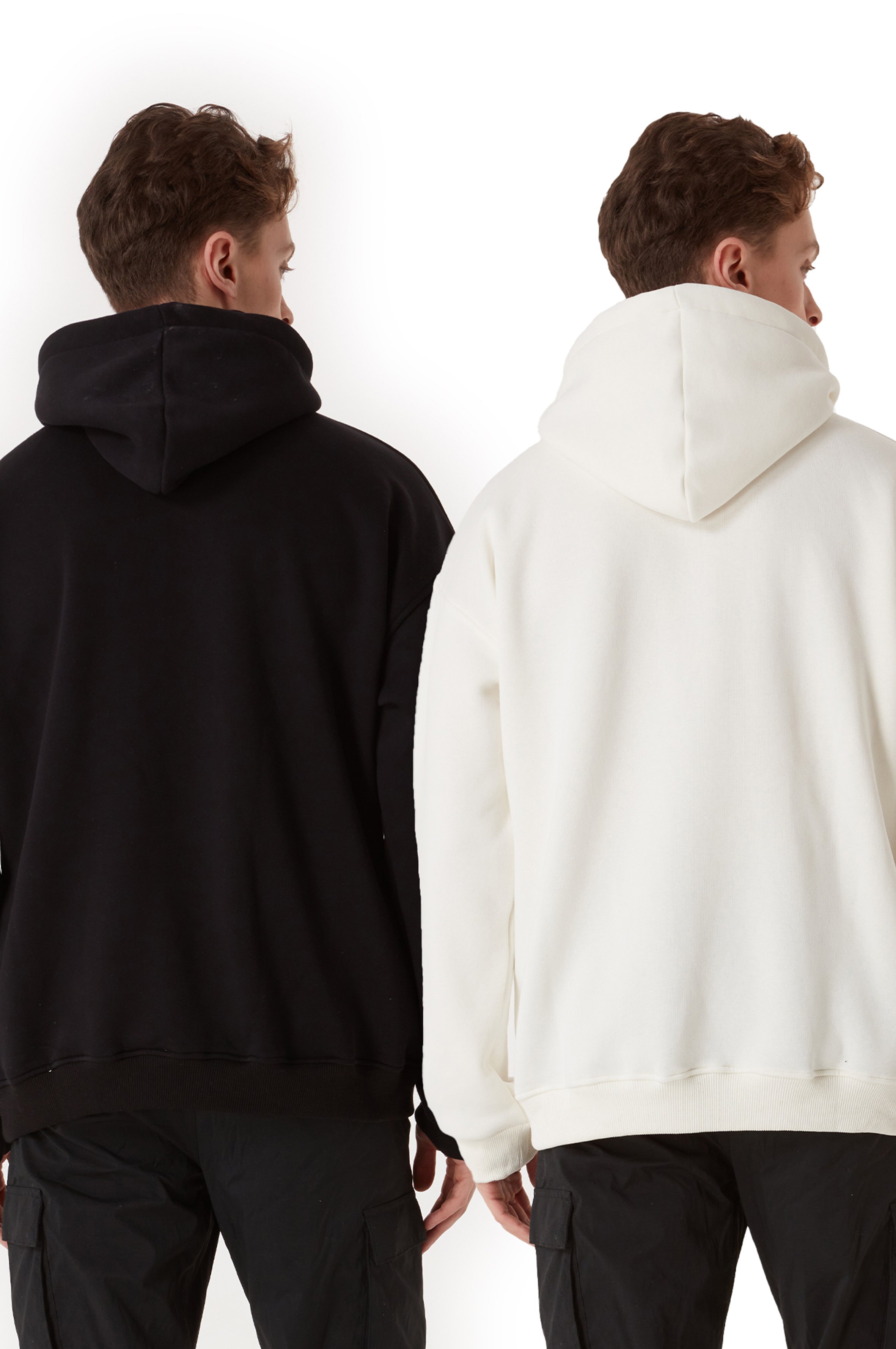 2 IN 1 STATS BLANK OVERSIZED ZIP HOODIE MEN