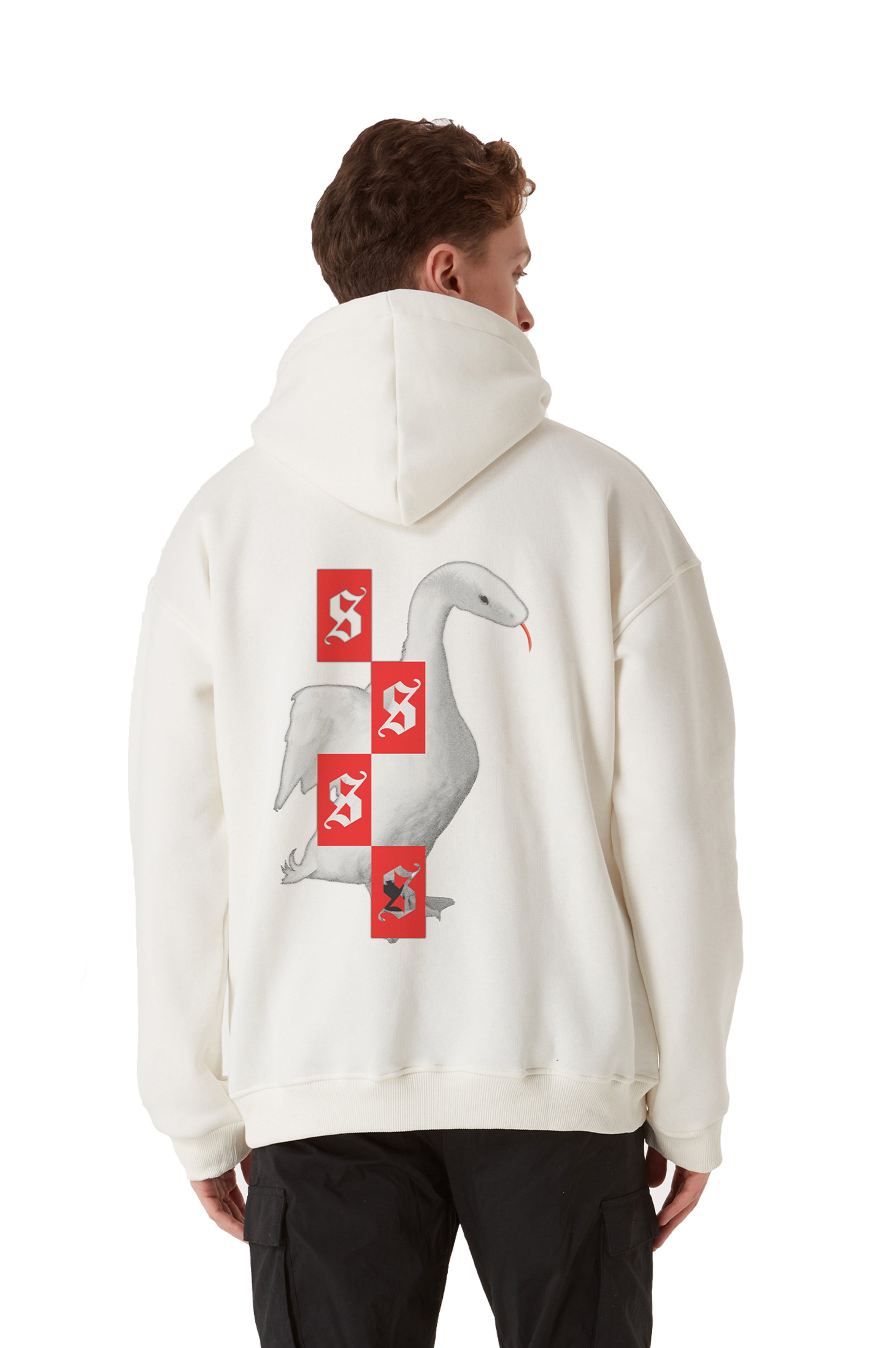 DUCK OVERSIZED HEAVY HOODIE MEN