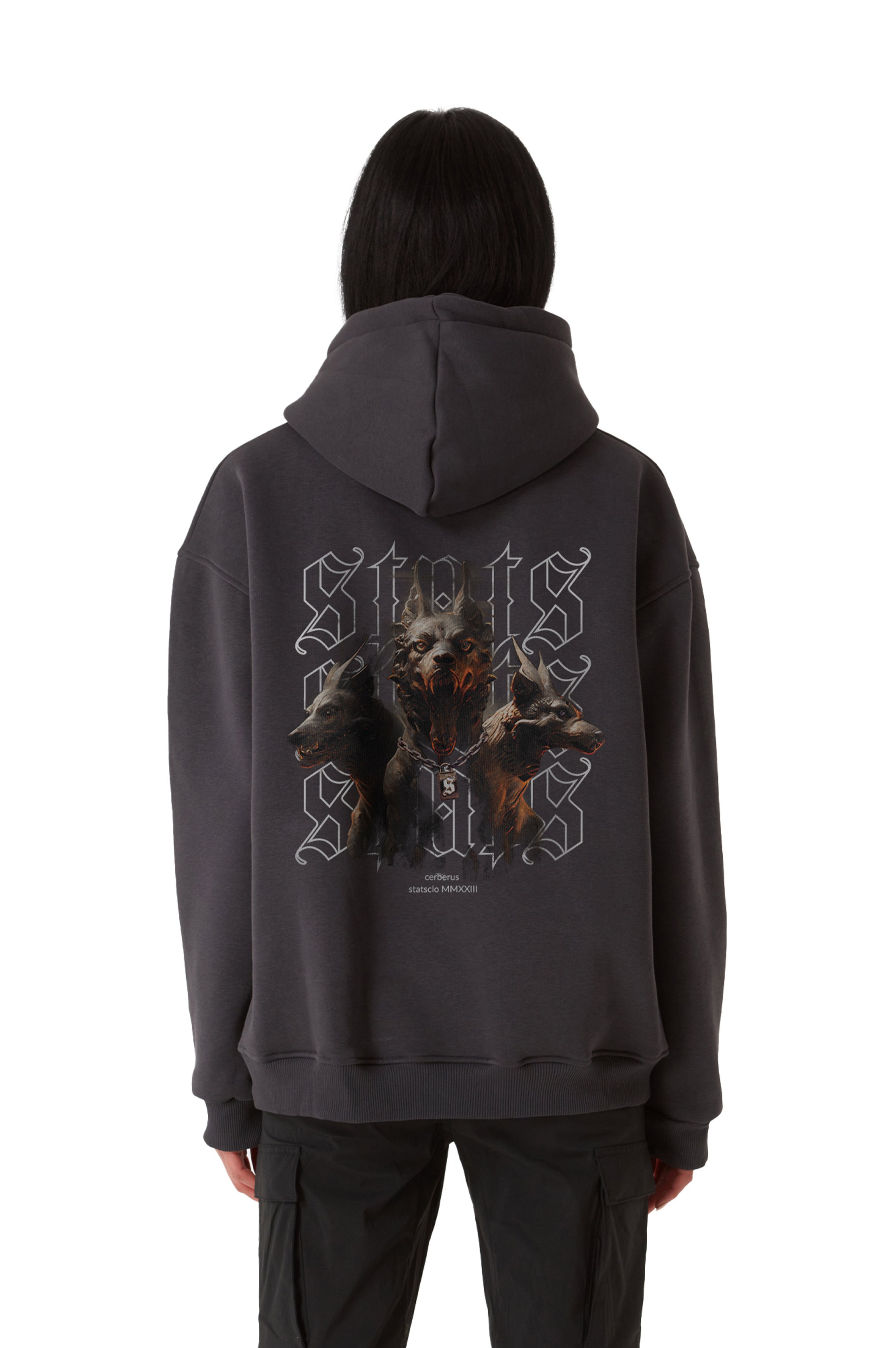 CERBERUS OVERSIZED HOODIE WOMEN - Gray