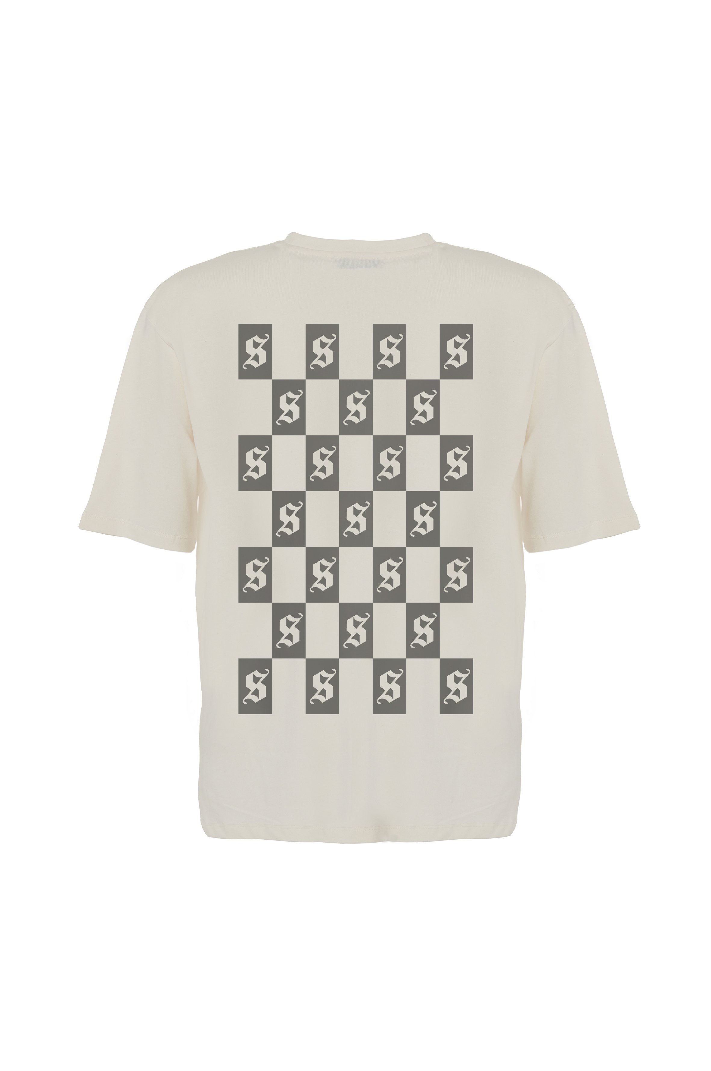 ORIGINALS CHESS OVERSIZED BEIGE TEE WOMEN