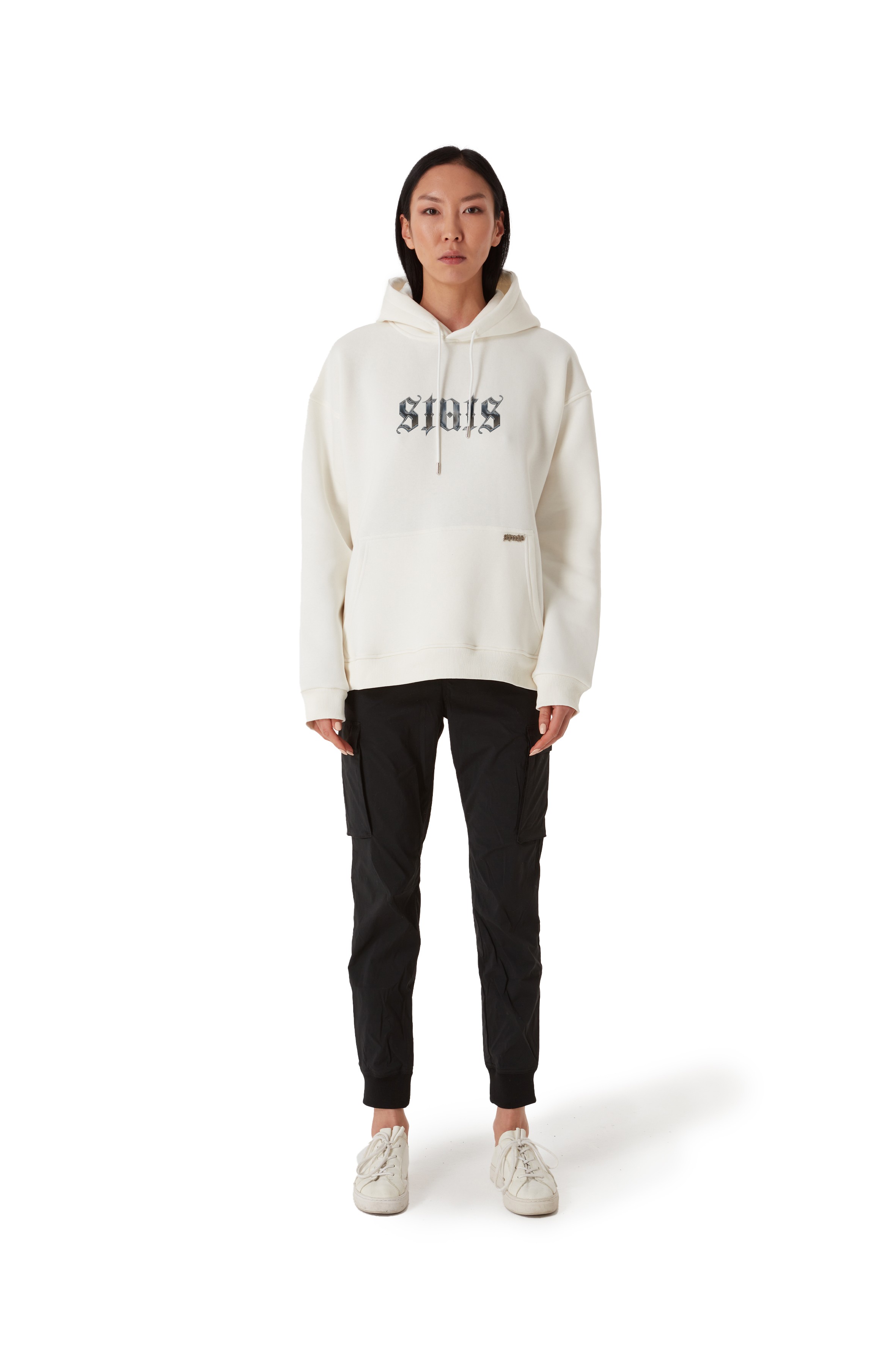 ORIGINALS STATS CHROME OVERSIZED HOODIE WOMEN