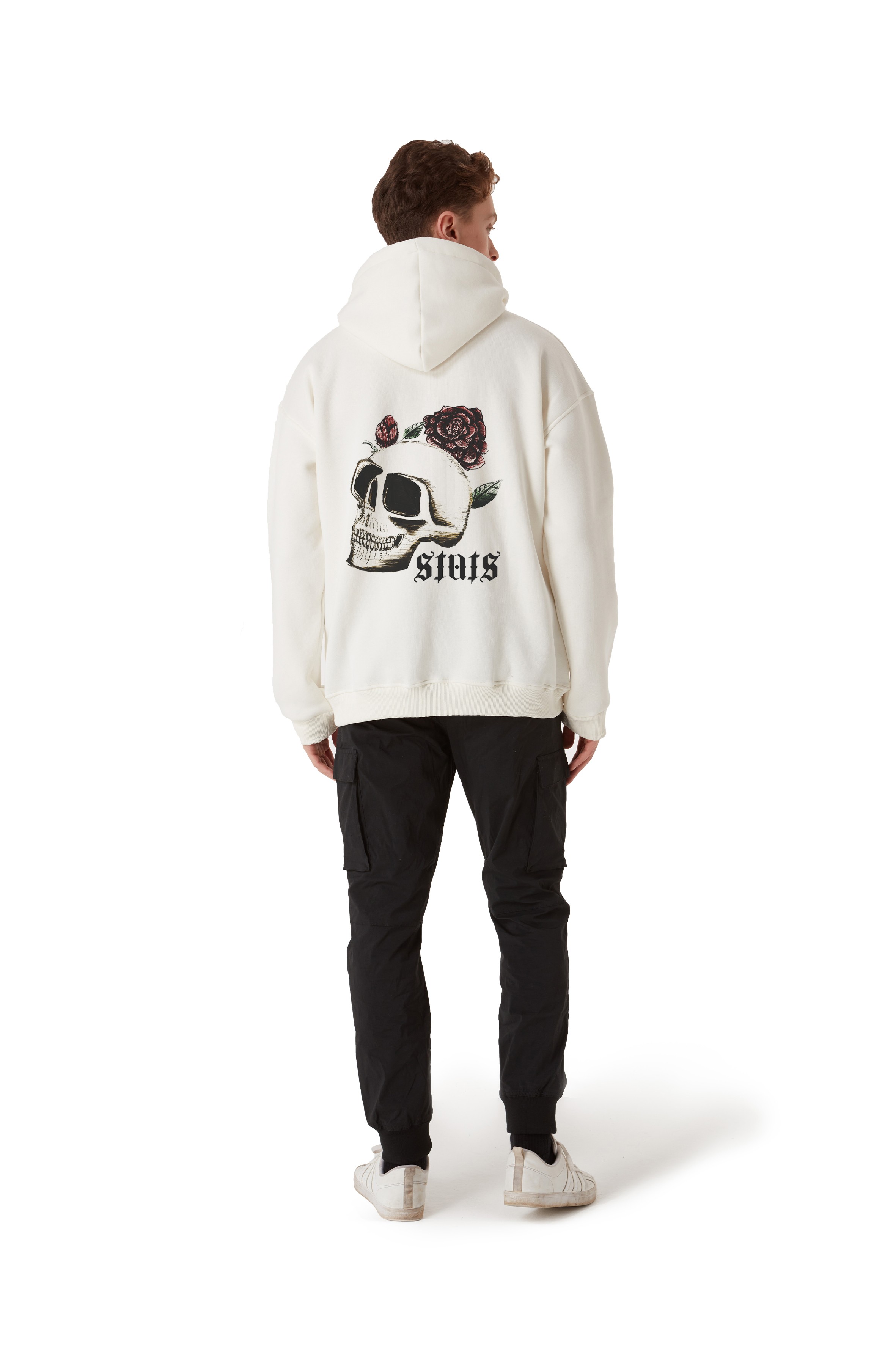 SKULL OVERSIZED HOODIE MEN