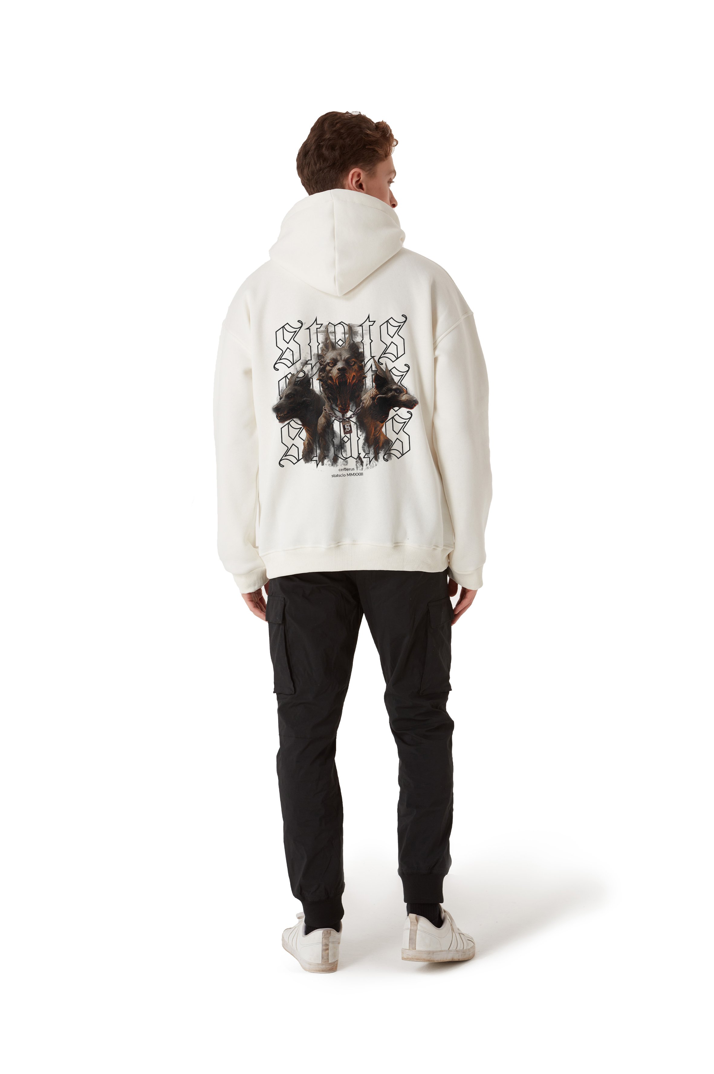 CERBERUS OVERSIZED ZIP HOODIE MEN