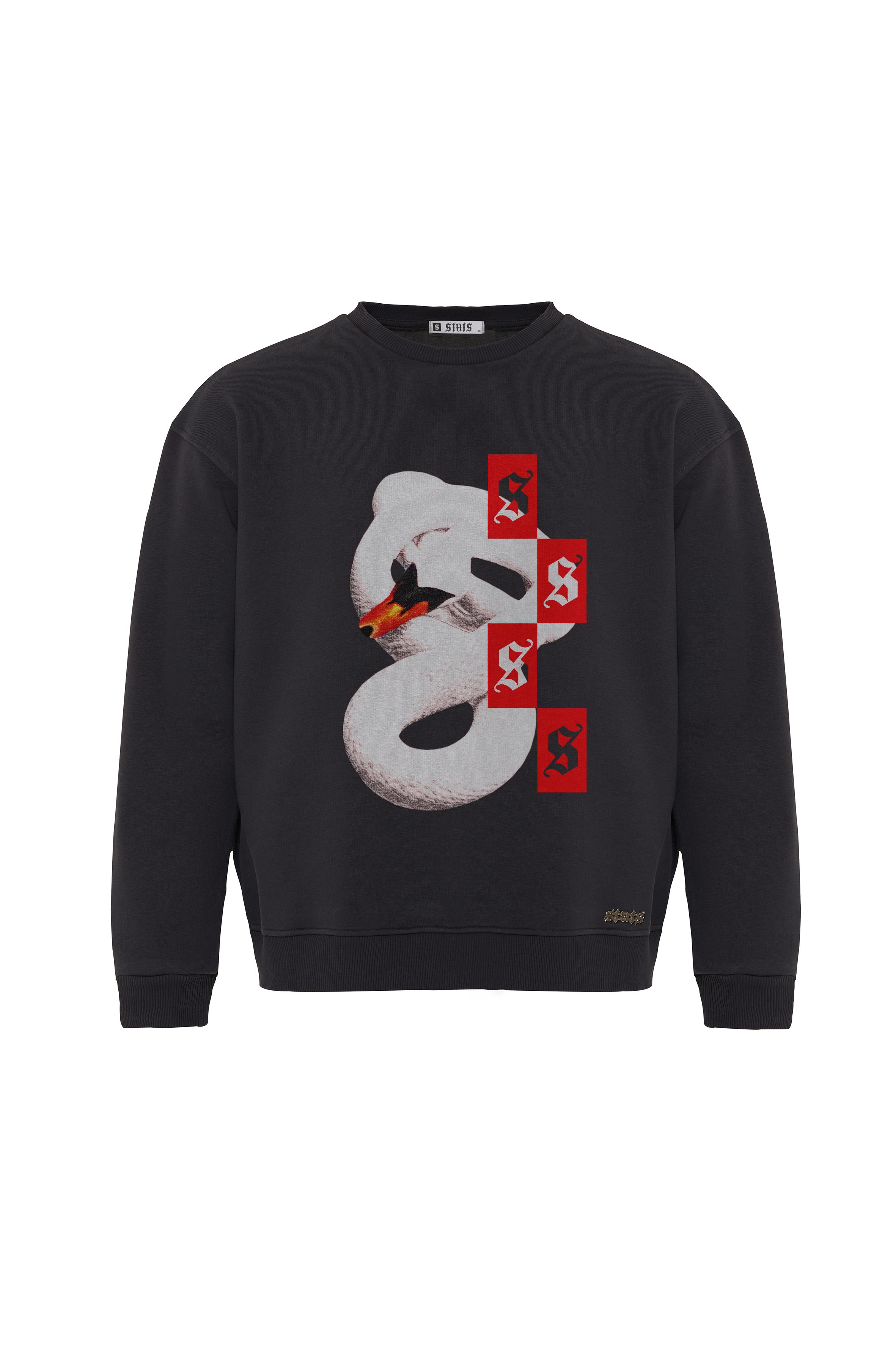 SNAKE OVERSIZED HEAVY SWEATSHIRT MEN