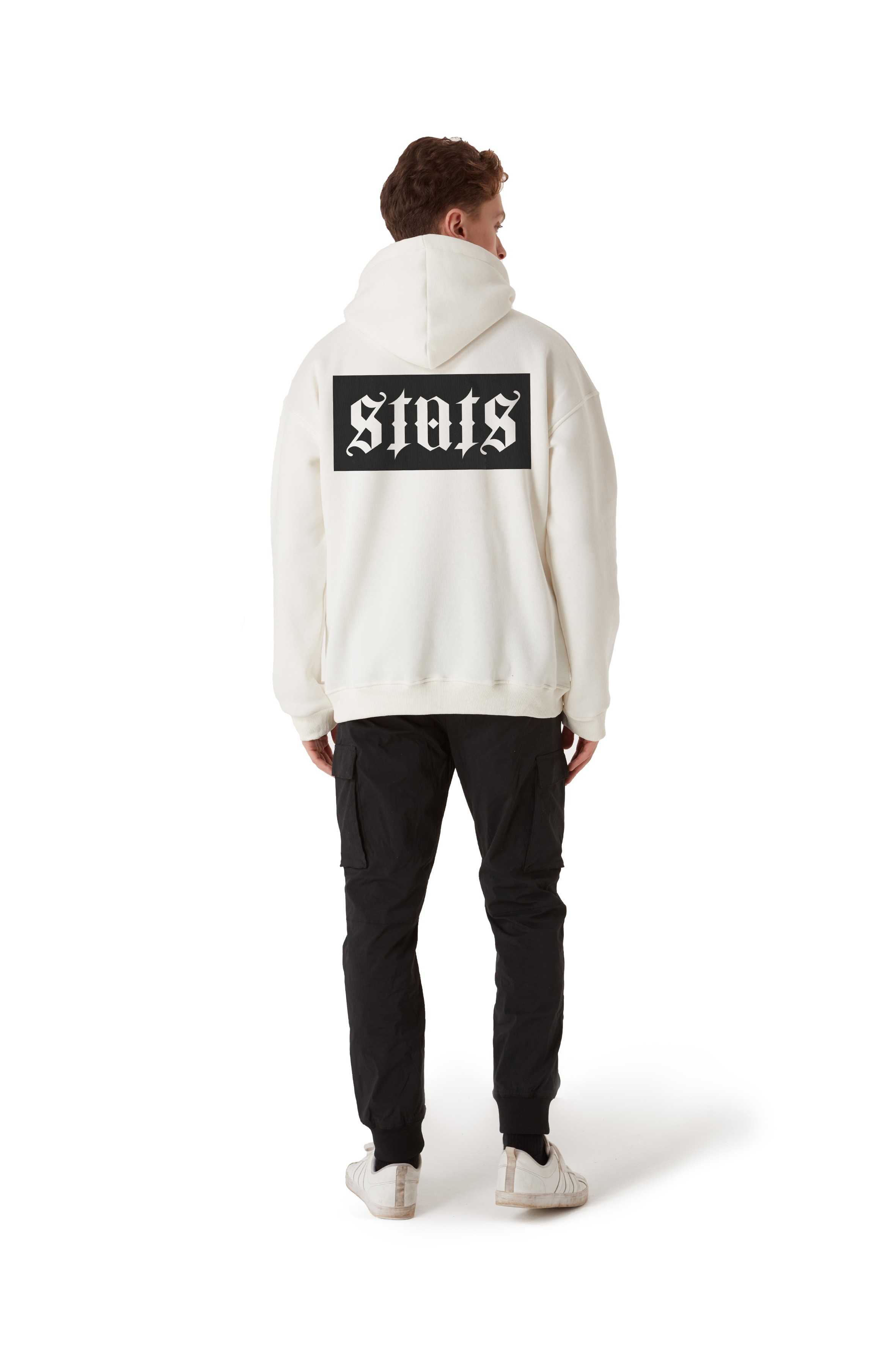 ORIGINALS SIGNATURE OVERSIZED BEIGE HOODIE MEN